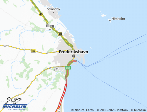 MICHELIN Frederikshavn map - ViaMichelin