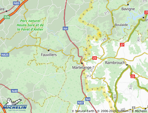 MICHELIN Radelange map - ViaMichelin