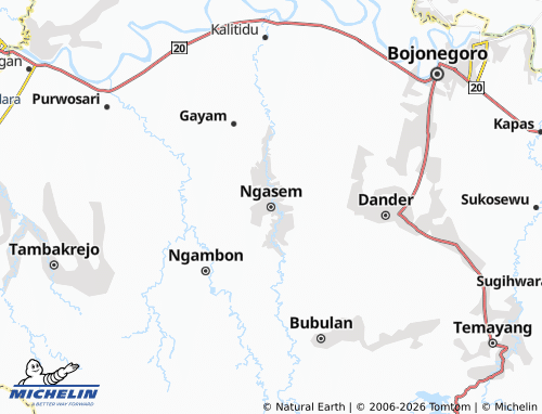 Carte MICHELIN Ngasem - ViaMichelin