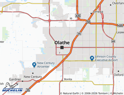 Carte MICHELIN Olathe - ViaMichelin