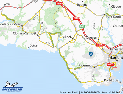 Mappa MICHELIN Guidel-Plages - ViaMichelin