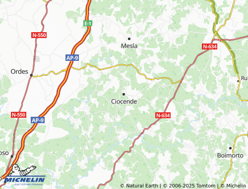 MICHELIN Ciocende map - ViaMichelin