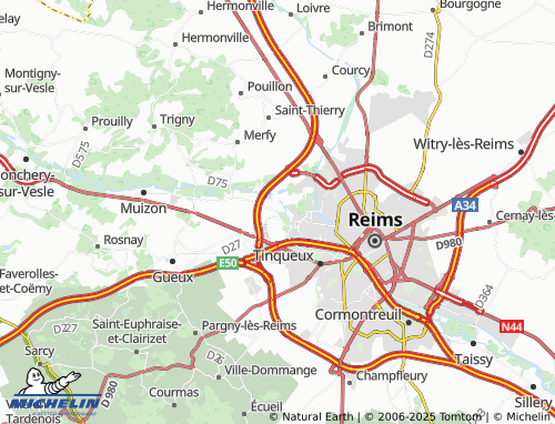 MICHELIN-Landkarte Champigny - ViaMichelin
