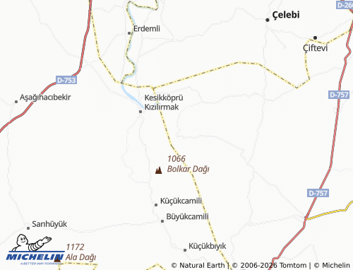 MICHELIN Büğüz map - ViaMichelin