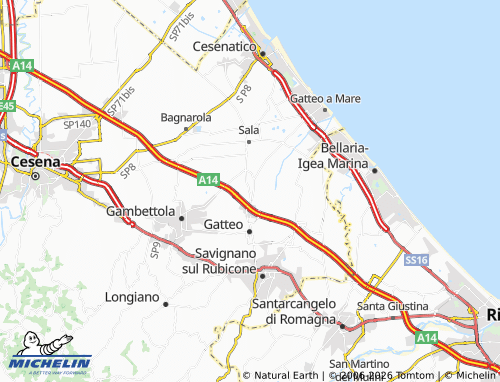 Kaart MICHELIN Sant'Angelo - ViaMichelin