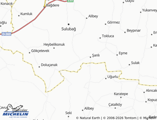 MICHELIN Yeşilbahçe map - ViaMichelin