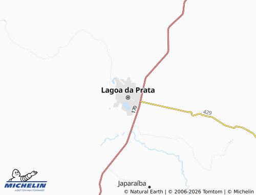 MICHELIN Lagoa da Prata map - ViaMichelin