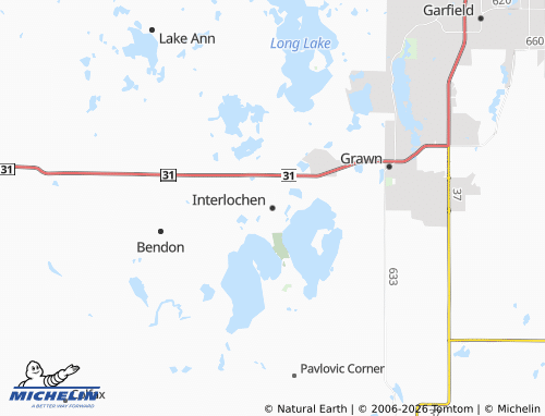 Mappa MICHELIN Interlochen - ViaMichelin