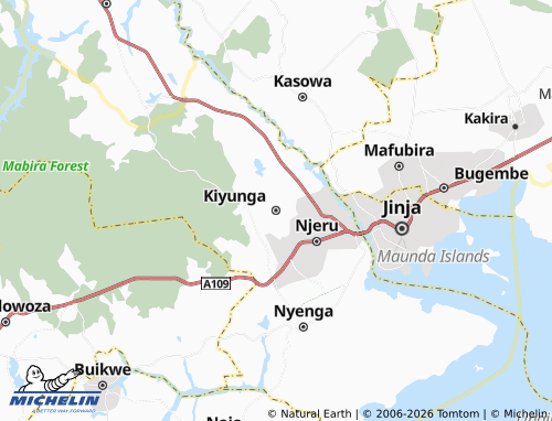 MICHELIN Kiyunga map - ViaMichelin