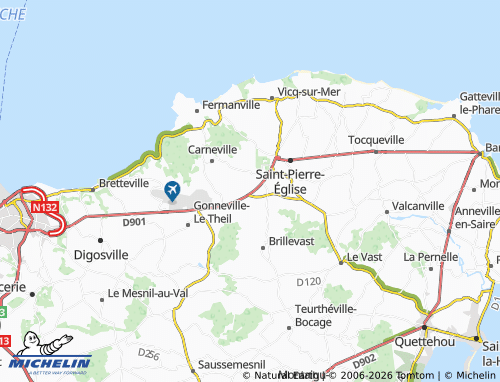 MICHELIN Théville map - ViaMichelin