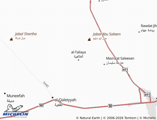 Carte MICHELIN al-Taliaya - ViaMichelin