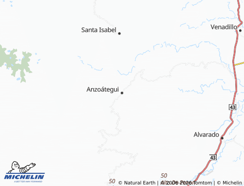 Mappa MICHELIN Anzoátegui - ViaMichelin