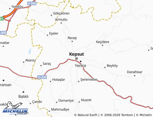 Mappa MICHELIN Kepsut - ViaMichelin