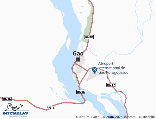 Kaart MICHELIN Gao - ViaMichelin