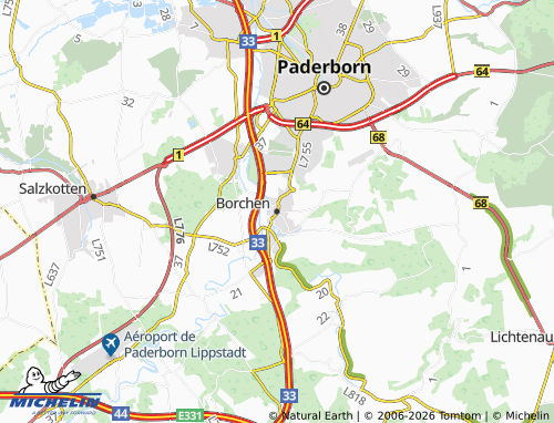 MICHELIN Borchen map - ViaMichelin