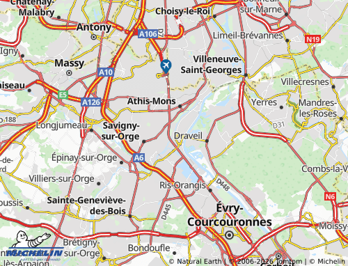 Mapa MICHELIN Juvisy-sur-Orge - ViaMichelin