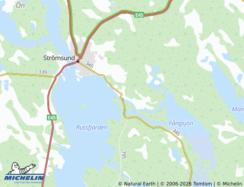 MICHELIN Ulriksfors map - ViaMichelin