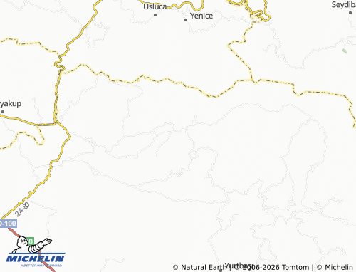 MICHELIN Çatak map - ViaMichelin