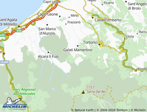 MICHELIN Stazzone-Crocetta map - ViaMichelin