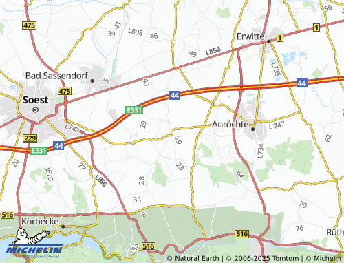 MICHELIN Altengeseke map - ViaMichelin