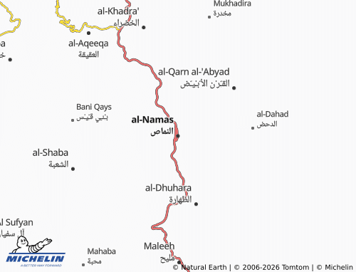 MICHELIN-Landkarte al-Namas - ViaMichelin
