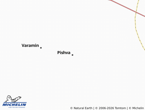Mapa MICHELIN Pishva - ViaMichelin