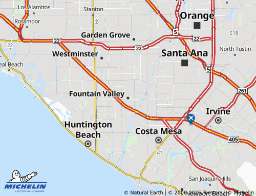 Mappa MICHELIN Fountain Valley - ViaMichelin