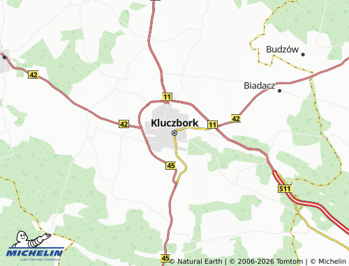 Mapa MICHELIN Kluczbork - ViaMichelin