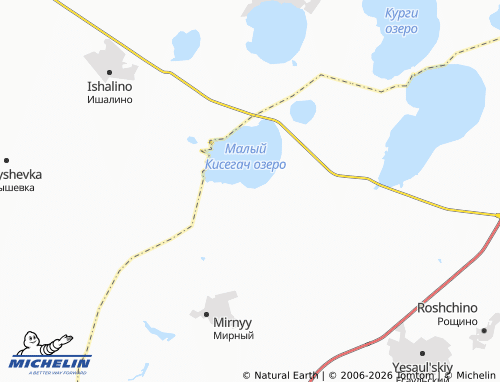 MICHELIN-Landkarte Kisegachinskiy - ViaMichelin