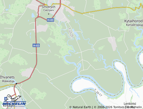 MICHELIN Shutnivtsi map - ViaMichelin