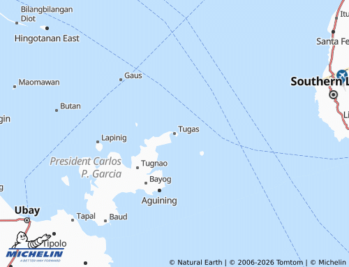 MICHELIN Tugas map - ViaMichelin