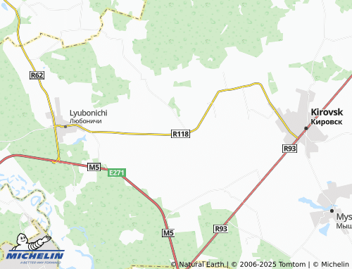 Carte MICHELIN Kozulichi - ViaMichelin