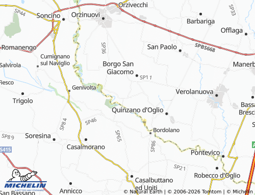 MICHELIN Acqualunga map - ViaMichelin