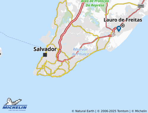 MICHELIN Paralela map - ViaMichelin