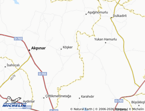 MICHELIN Alişar map - ViaMichelin