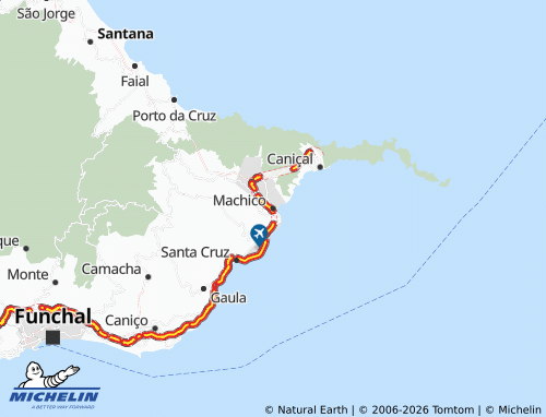 Mapa MICHELIN Machico - ViaMichelin