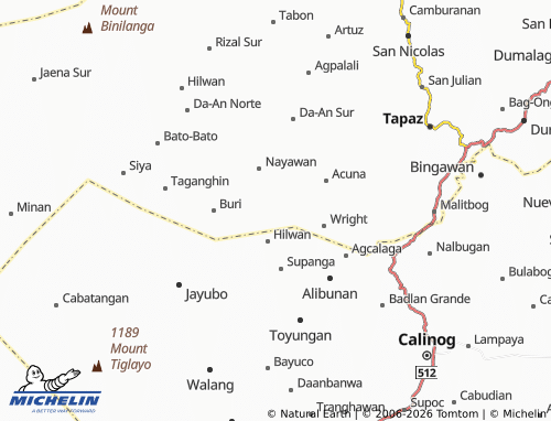 MICHELIN Tacayan map - ViaMichelin
