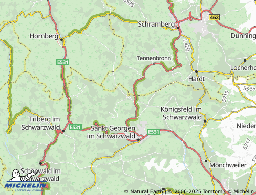 Kaart MICHELIN Langenschiltach - ViaMichelin