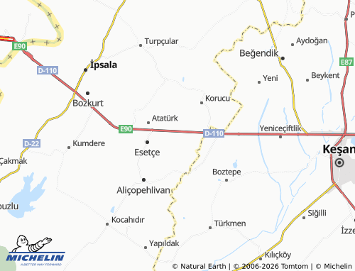 Mapa MICHELIN Kurtuluş - ViaMichelin