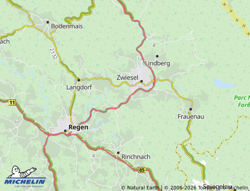MICHELIN Zwieselberg map - ViaMichelin