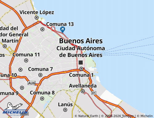 Mappa MICHELIN San Nicolás - ViaMichelin