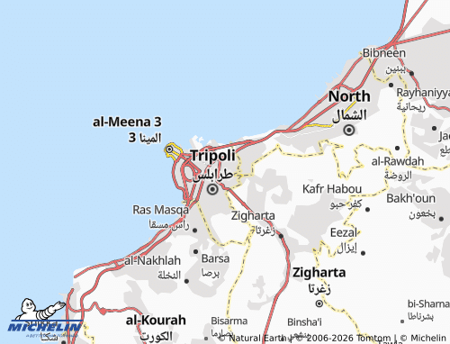Mapa MICHELIN Tarablus al-Qubbah - ViaMichelin
