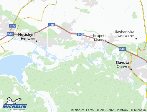 MICHELIN Komarivka map - ViaMichelin