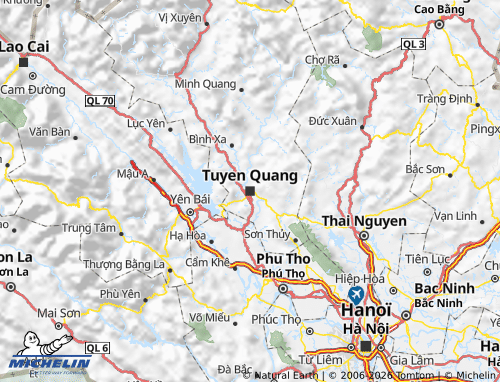 Mapa MICHELIN Tuyên Quang - ViaMichelin