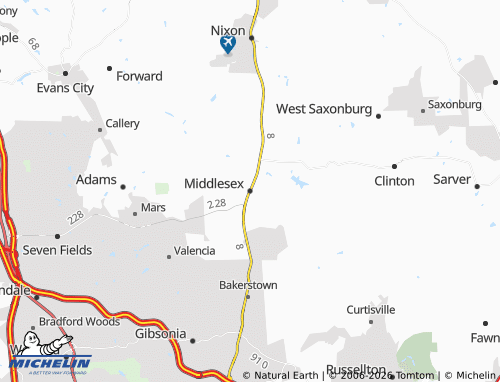 Mapa MICHELIN Middlesex - ViaMichelin