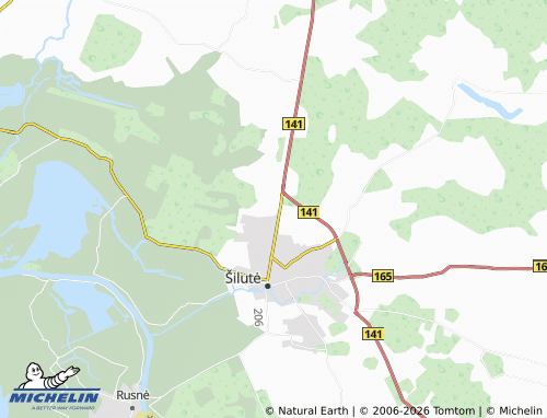 Mappa MICHELIN Traksėdžiai - ViaMichelin