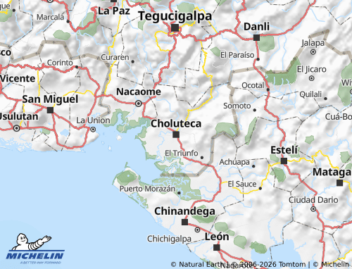 MICHELIN Choluteca map - ViaMichelin