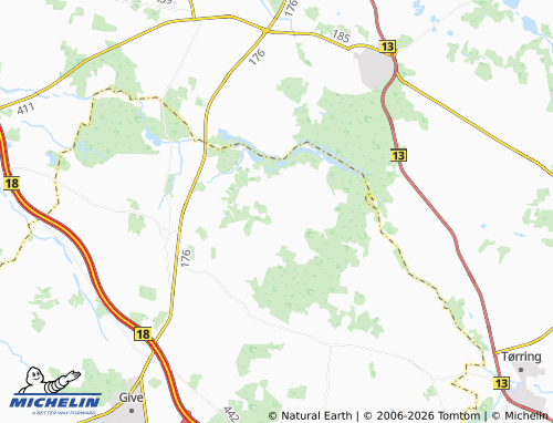 Mapa MICHELIN Vesterlund - ViaMichelin