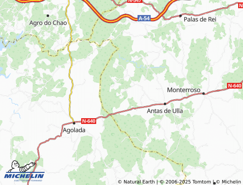 MICHELIN Cutián (San Xoán) map - ViaMichelin