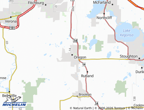 Kaart MICHELIN Oregon - ViaMichelin